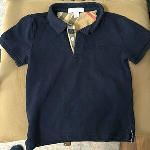 BURBERRY Navy Toddler Polo Shirt Size 4y